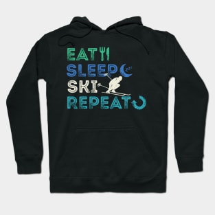 Eat Sleep Ski Repeat Hoodie